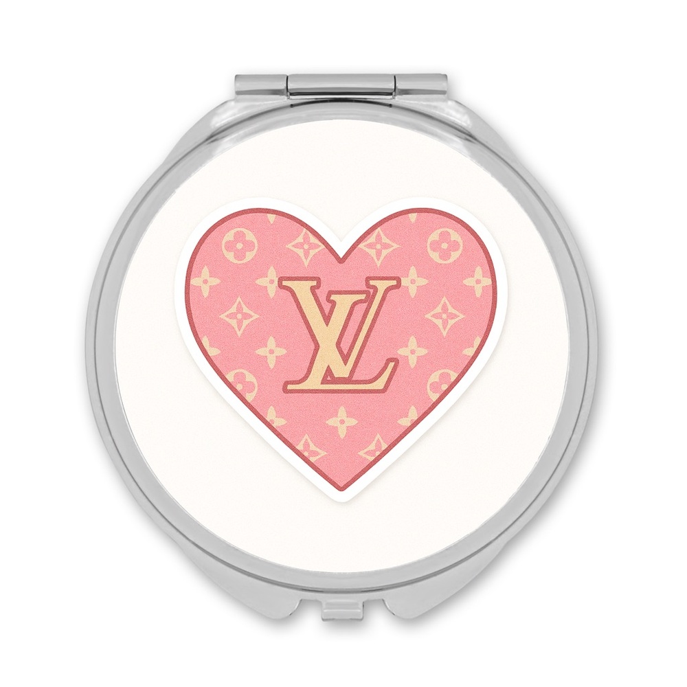 HANDMADE FASHION Double Sided Compact Mirror